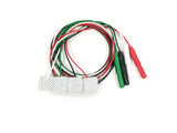 1025: Small Hydrogel Electrodes with Wires (4x10) Wrapped for packaging 1025 EMG Disposable Surface Electrodes in Green, Black, Red, and White