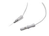 DEN-12SAF: EEG Needles, 12mm x 29 gauge, 48 DEN 12 EEG Needle with white lead-wire of 48 inches