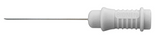 BIOC Series: BIONEN Concentric Needle Electrodes Close up of the white BIOC 30F (Fine) Concentric Needle Electrode