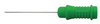 BIOC Series: BIONEN Concentric Needle Electrodes Close up of the BIOC 30 regular green Concentric Needle Electrode