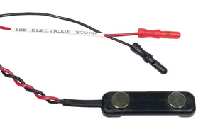 DDB-F30 black bar electrode, black, with flat 9mm discs spaced 30mm apart center-to-center.