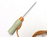 DIN Series: Technomed Hypodermic EMG Needles (10 per box) DIN 37F (Fine) with orange Lead-Wire Hypodermic EMG Needle