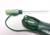 DIN Series: Technomed Hypodermic EMG Needles (10 per box) DIN 37 regular with green Lead-Wire Hypodermic EMG Needle