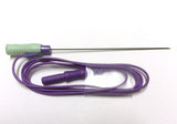 DIN Series: Technomed Hypodermic EMG Needles (10 per box) DIN 75 with purple Lead-Wire Hypodermic EMG Needle