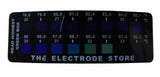 DTS01: Disposable Skin Temperature Strips Temperature Strip from The Electrode Store showing skin temperature is 90.5 degrees F or 32.5 degrees C