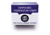 DTS01: Disposable Skin Temperature Strips Box of Disposable Temperature Strips. 57mm X 19mm, 16 events from 26 degree C to 33.5 degree C.