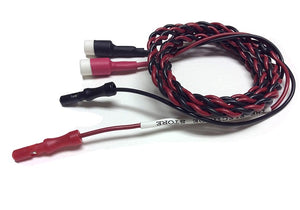 DX Safety socket extensions with red and black twisted lead-wire