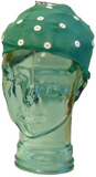Electro-Cap EEG Caps - E1 Series Electro-Cap extra small in green on glass head