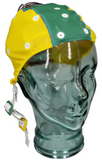 Electro-Cap EEG Caps - E1 Series Yellow and green Small/Extra small EEG cap on glass head