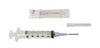 E7: Blunt Needle Syringe KIT for Electro-Cap Syringe, blunt needle, and packaging for kit