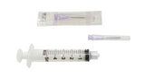 E7: Blunt Needle Syringe KIT for Electro-Cap Syringe, blunt needle, and packaging for kit
