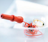 7506:  ERG-Jet Contact Lens Electrodes (1 Pair) Close up of touch-proof safety socket connector on ERG Jet Single Use Corneal Contact Lenses Electrodes