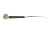 GH Series: Cast Gold-plated 10mm EEG Cups EEG Cup in 10mm gold-plated cup with purple lead-wire
