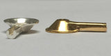 SH Series: Cast Pure Silver 10mm EEG Cups Silver and gold EEG cups