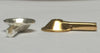 GH Series: Cast Gold-plated 10mm EEG Cups Close up details of silver and gold-plated cups for EEG