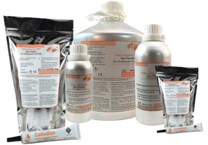 Collodion LVC Series in small packs of 10 or large jugs