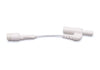 PB: Piggy-Back Adapter to Plug 2 Electrodes into 1 Adapter to plug 2 electrodes with standard sockets into 1 outlet