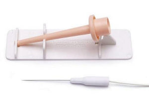 Monopolar Needle Electrode PRO-37 with Protectrode Safety Cap and large white handle