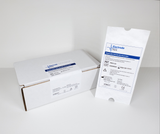 PRO-E4: Protectrode® - Neonatal EEG Needle Electrodes, Blue Cap, *SHORT* 18" (0.5m) lead-wire PRO-E4 (004833) sterile white pouch and box with label
