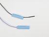 PRO-E5: Protectrode® - Neonatal EEG or aEEG Needle Electrodes, Blue Cap PRO-E5 (OBM00046) featuring a baby blue safety cap as retractable sheath to prevent needle sticks