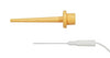 PRO Series: Protectrode® - Monopolar Needle Electrodes (30) Peach Color Protectrode Safety Cap and 37mm Monopolar Needle Electrode