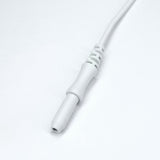 GRD-SAF: 12mm Ground/Reference Needle Electrodes (24" long wire) White touch proof safety socket
