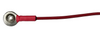 SSA Series: Single 9mm Tin Disc Electrodes Tin disc electrode with red wire