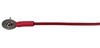 SSF Series: Single 9mm Steel Discs with Pins Surgical steel disc electrode with steel pin and red wire