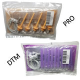 Monopolar Needle Electrodes - Trial Sample Packs Peach color Pro-37 sample pack with UDI barcode and Purple DTM-1.75 in sample pack with UDI barcode