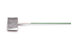 TGP Series:  Pure Tin Ground Electrodes large rectangular tin ground electrode with green lead-wire