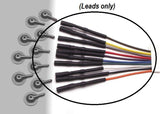 WBT-DSAF: Detachable 48" Wires for EEG Cups Lead-wires for EEG cups in brown, yellow, gray, red, purple, blue, green, white, black, and orange