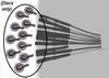 WBT-DSC: Detachable 10mm EEG Cups, Disposable Disposable EEG Cups with Reusable Lead-Wires