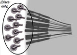 WBT-DSC: Detachable 10mm EEG Cups, Disposable Disposable EEG Cups with Reusable Lead-Wires