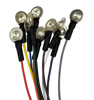 Silver EEG Cups with hole for electrolyte injection