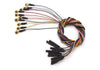 GH Series: Cast Gold-plated 10mm EEG Cups Set of ten gold-plated EEG cups braided together in varying colors