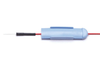 PRO-E12SAF: Protectrode® - Subdermal EEG Needles, Blue Cap Red lead-wire with retractable baby-blue protectrode cap