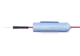 PRO-E12SAF: Protectrode® - Subdermal EEG Needles, Blue Cap Red lead-wire with retractable baby-blue protectrode cap