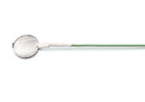 SDF Series: 25mm (1") Steel Disc Ground Electrodes Steel flat disc ground electrode with green lead wire
