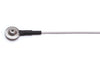 WBT Series: 9mm EEG Cups, Gold-plated, Silver, Tin EEG Cup Electrode with White Lead-Wire