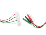 1025 EMG Disposable Surface Electrodes, Ag/AgCl , with 4 x 24-inch colored leads in Green, Black, Red, and White