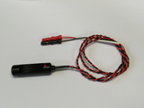 DDA-30 Reusable Bar Electrode. with braided red and black lead-wires and touch proof safety socket connectors