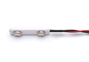 DDY-30SAF Reusable Bar Electrode. Concave 9mm Discs, White bar, 30mm center spacing