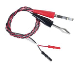 Set of 2 twisted red and black finger clip sensory nerve electrodes