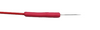Half inch (0.5 inch) monopolar veterinary needle electrode with red lead-wire