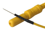 Small needle electrode with yellow lead-wire