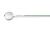 Steel flat disc ground electrode with green lead wire